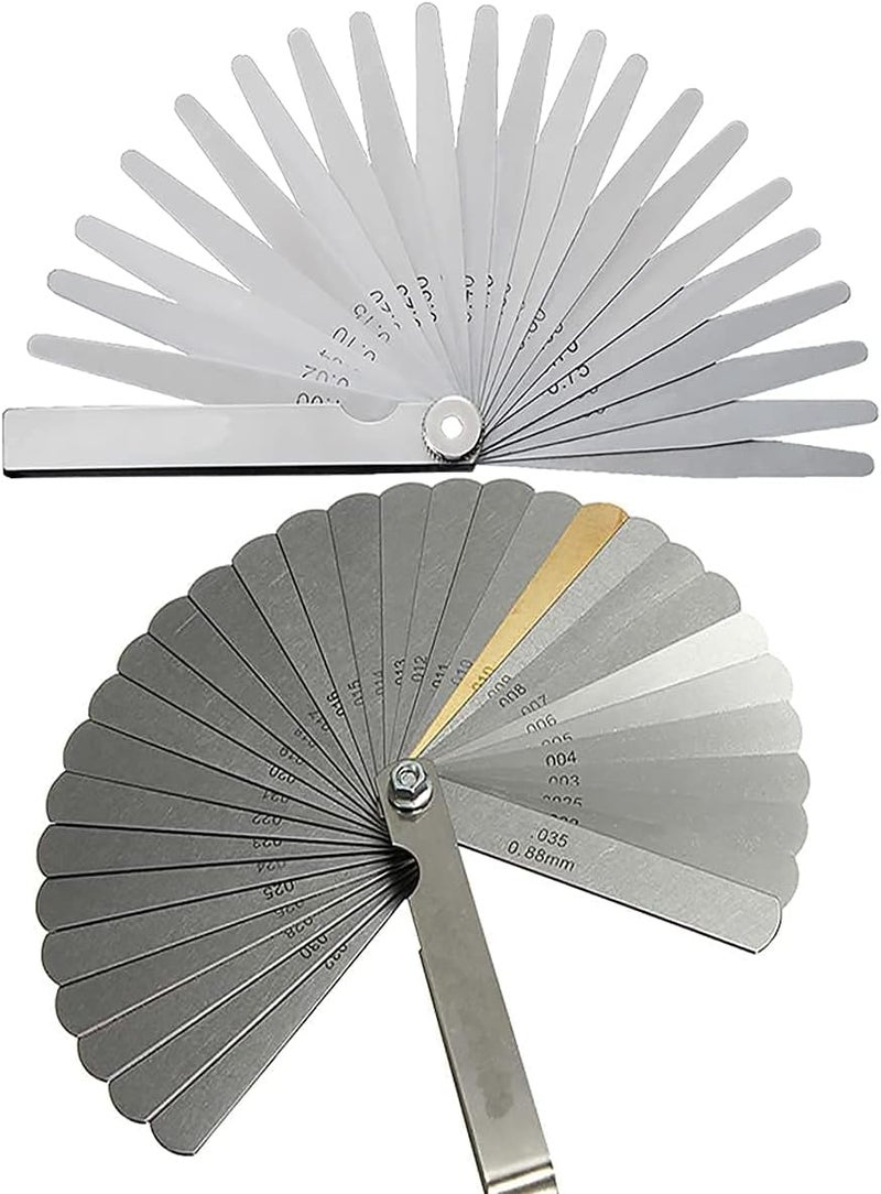 Mayata 32 Blades Combination Feeler Gauge Stainless Steel Removable Metric Imperial 0.04-0.88mm Thickness Measuring tool - Image 5
