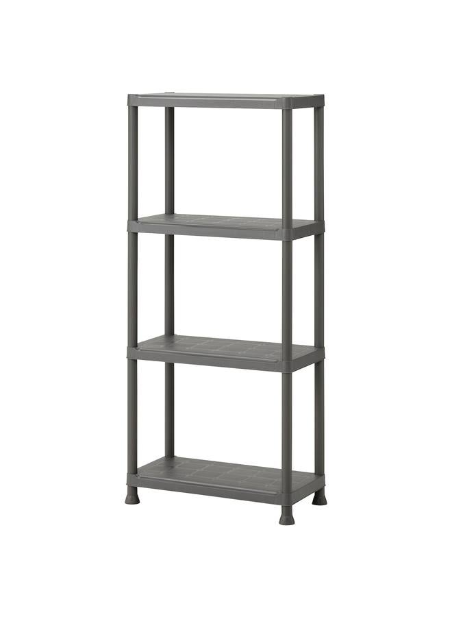 زبون وحدة رفوف، رمادي غامق للاستخدام الداخلي/الخارجي، 60X30X133 سم - Image 1