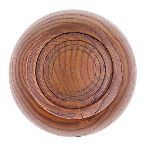 Apol Handmade Wooden Yarn Bowl Round Shape 5.5×3.2 inch Wool Holder Organizer for Knitting Crochet - Image 4