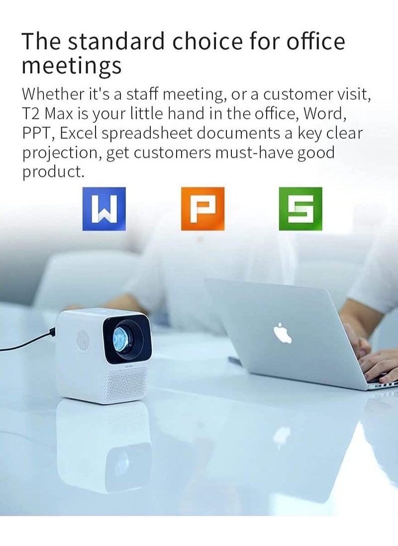 wanbo - Smart Projector T2 MAX LCD Projector LED Support 1080P Vertical USB Connection Portable Mini Home Theater - Image 1
