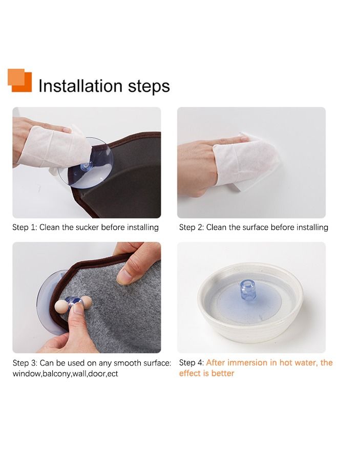 Neostyle Cat Window Perch Space Saving Window Perch Hammock With Suction Cup Single Layer - Image 4