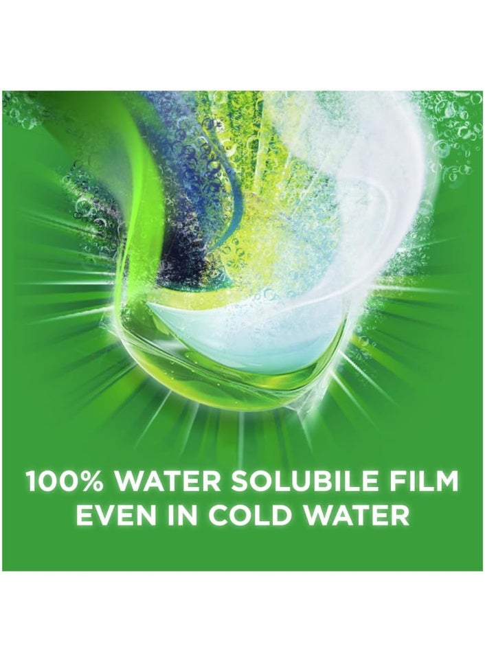 اريال الكل في 1 كبسولات غسيل الملابس برائحة انتعاش الزهور من داوني قوة تنظيف 2X (15 كبسولة)  صندوق ايكوكليك - Image 2