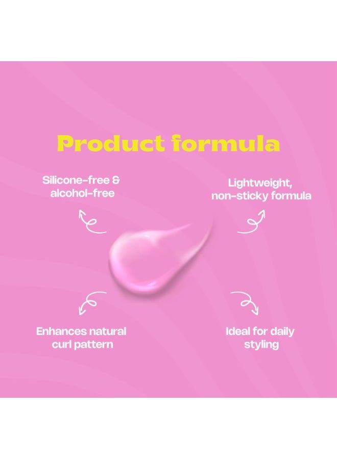Truffles Go Curly Pink Curly Styling Gel with Marshmallow, Jojoba, and Aloe Vera for Strong Hold and All-Day Hydration – 250ml - Image 5