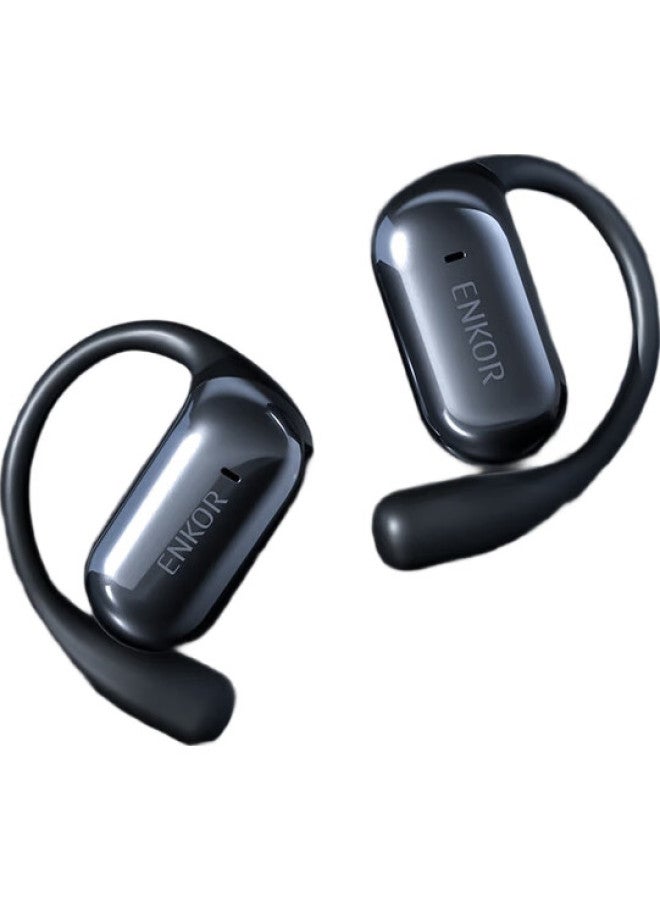 ENKOR Open-Style Bluetooth Headphones, Bone Conduction Concept, Ear-Hook Style, True Wireless, Not In-Ear, For Sports, Running, Cycling, Gaming, Noise Reduction, Ear Clips, Suitable For Apple, Xiaomi, Huawei - Image 1