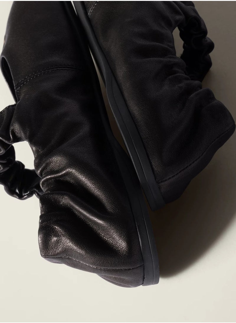 MIU - MIU Ruches nappa leather ballerinas - Image 1