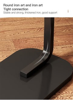Arabest Coffee Table Living Room Sofa Side Table Modern Scandinavian Simple Home Small Balcony Bedroom Corner Table Bedside Table (Black)  - Image 5