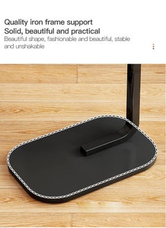 Arabest Coffee Table Living Room Sofa Side Table Modern Scandinavian Simple Home Small Balcony Bedroom Corner Table Bedside Table (Black)  - Image 4