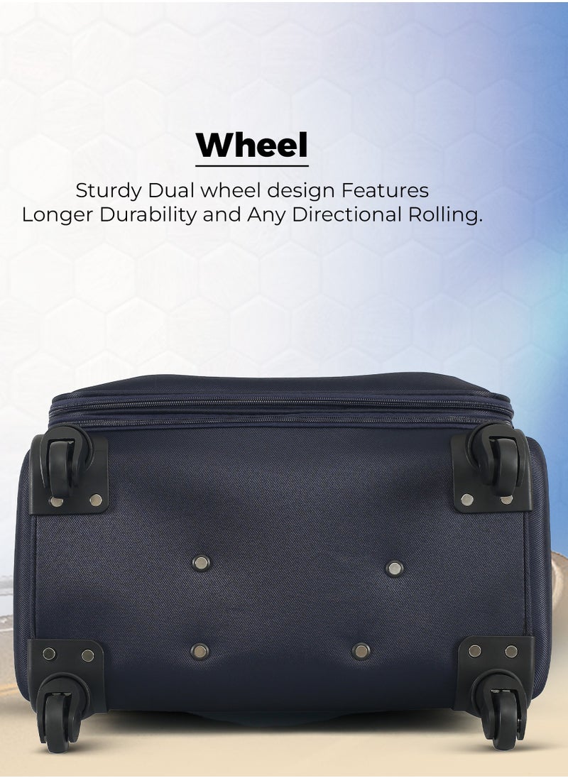 STARLIFE - Set of 3 Light Weight Polyester Trolley Luggage With Number Lock 20,24,28 Inches - Image 1