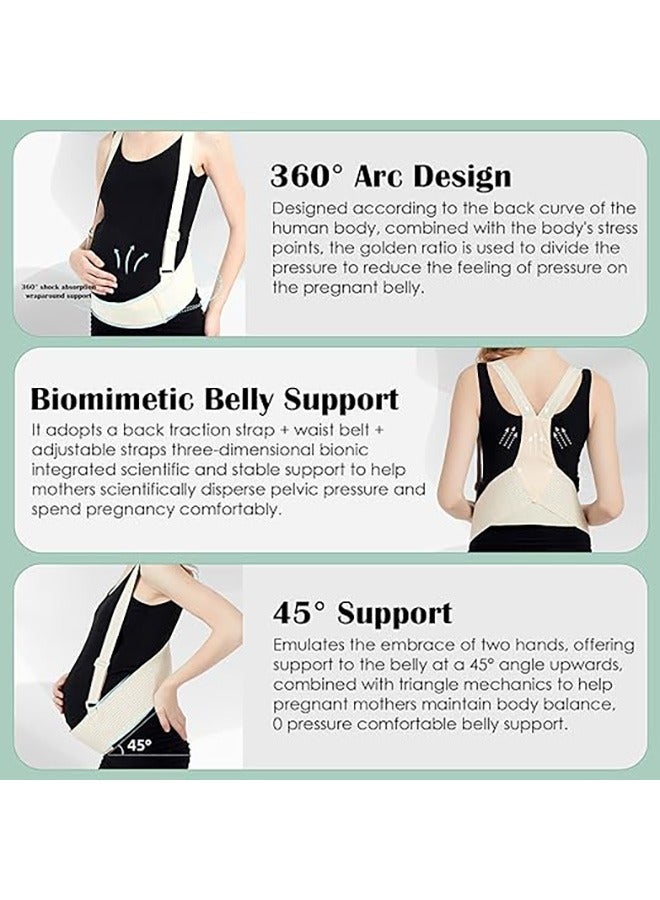 Generic Maternity Belt, Belly Bands for Pregnant Women, Breathable Pregnancy Belly Support Belt with Adjustable Straps, Back Support, Pelvic Support Belt for Pregnancy, Belly Support Pregnancy (Large)  - Image 3
