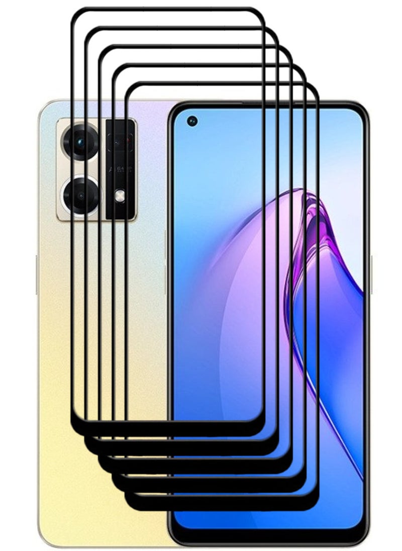ACLIX 5 Pieces Antistatic ESD Dustproof Premium Quality High Definition Tempered Glass Screen Protector Designed For Oppo Reno8 4G - Image 1