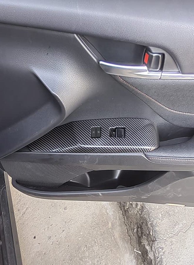 Kolya Interior Door Window Switch Panel Cover Window Control Button Trim For Toyota Camry 8th 9th Gen Accessories 2018 2019 2020 2021 2022 2023 2024 2025 (For Left Hand Drive ) - Image 4