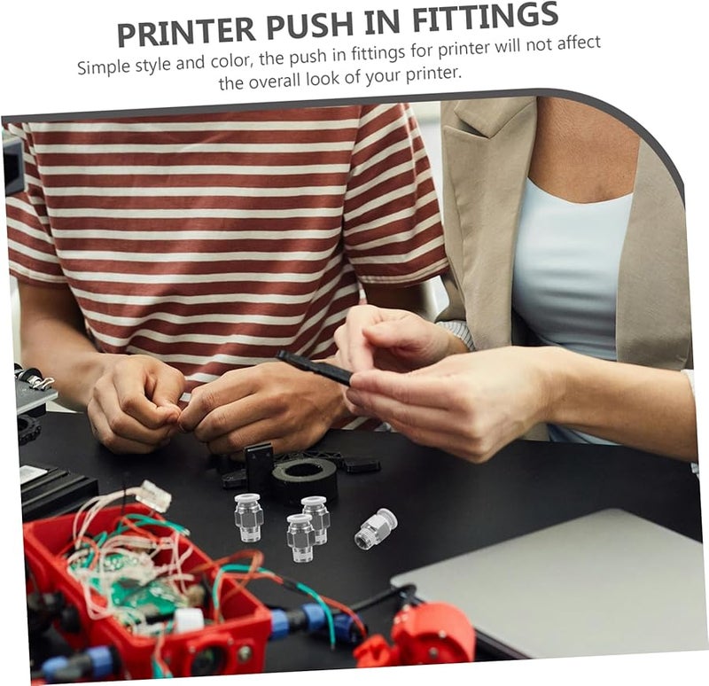 Alipis 10Pcs NPT Quick Connect Air Fittings Pneumatic Hose Connectors for Printers - Image 4