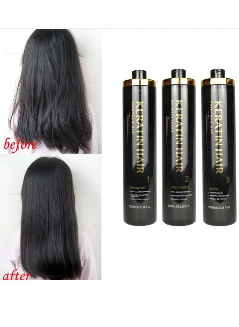Keratine queen Keratin Hair Ttreatment Set 1000 ml*3 Pcs - Image 3