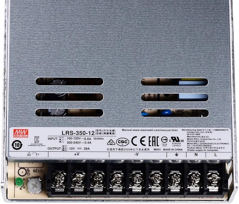 Mean Well LRS 350 12 350W 12V 29A مصدر طاقة تيار مستمر تحويل - Image 3