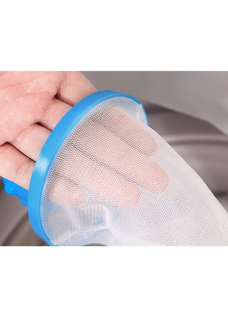 Generic - Reusable Washing Machine Floating Lint Mesh Bag, Floating Pet Hair Lint Mesh Remover, Washing Machine Lint Traps, Hair Filter Net Pouch Washer Hair Catcher for Household Tool 6Pcs - Image 1