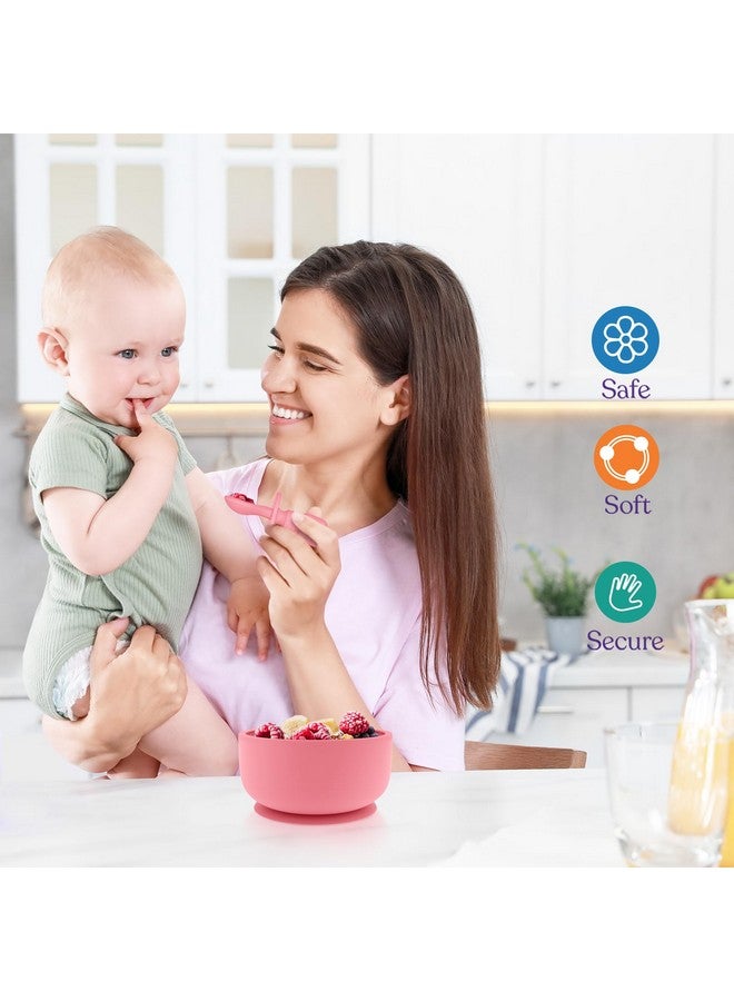 SPERRIC Suction Bowl With Lids And Spoons Baby Feeding Essentials Extra Strong Baby Suction Bowls Bpa Free Baby Bowls Silicone Baby Feeding Set Infant Babies & Toddler Baby Bowls With Suction - Image 5