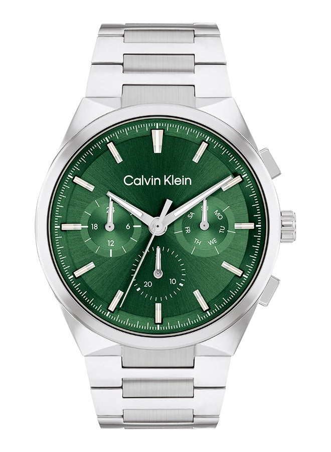 CALVIN KLEIN ساعة يد رجالية بعقارب دائرية الشكل من الستانلس ستيل 25200441 - 44 ملم - Image 1