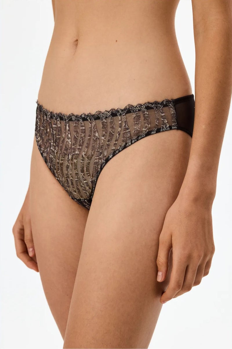 PENTI Broiderie Snake Print Slip Briefs - Image 3