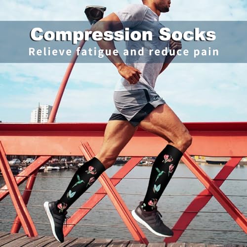 Bluemaple Compression Socks for Women & Men Circulation (6 Pairs) 15-20 mmHg is Best Support for Athletic Running Cycling - Image 4