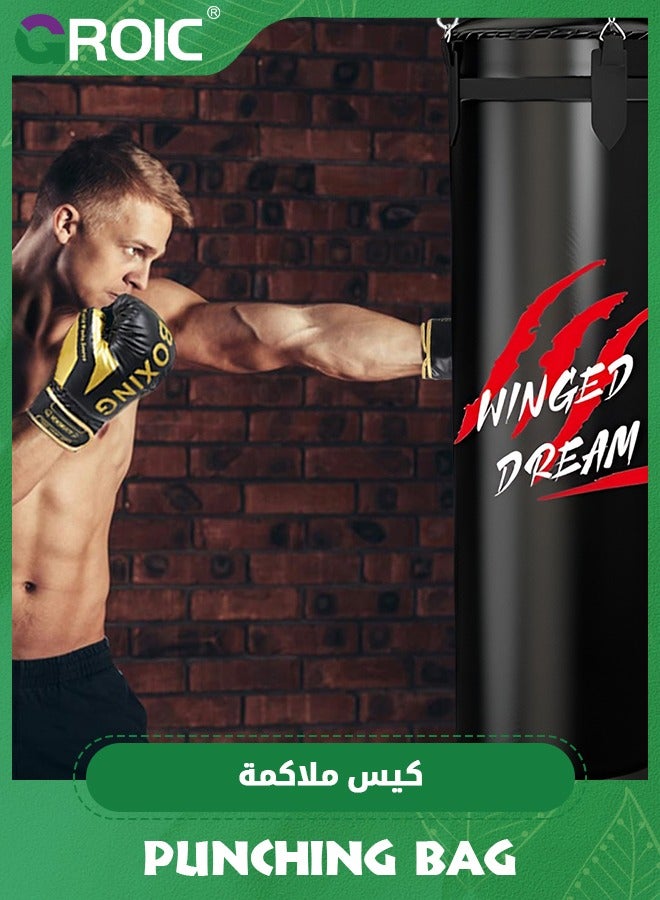 GROIC 1.2m Punching Bag for Adults,Heavy Boxing Bag Set,Punching Bag with Chains,Premium Hanging Boxing Bag,Heavy Chain for Boxing, Martial Arts, MMA - Image 5