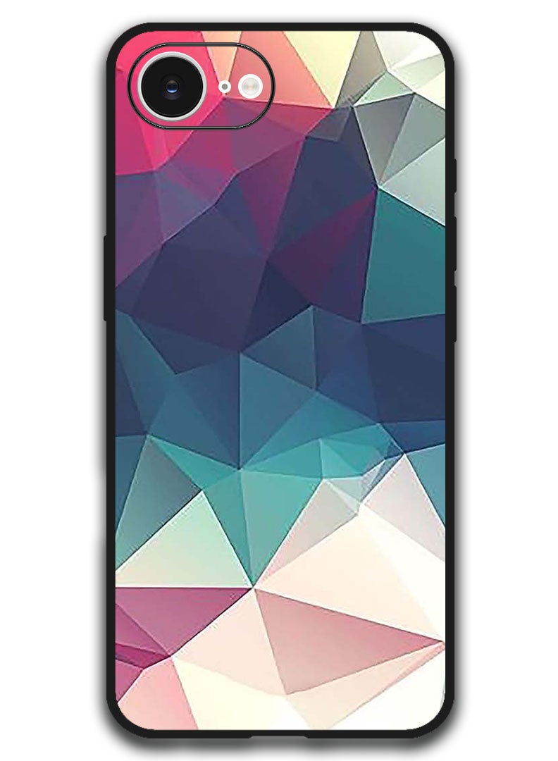 Theodor Case Compatible with Apple iPhone 16e 6.1 Inch Protection Shockproof Bumper Cover - Shapes (2) - Image 1