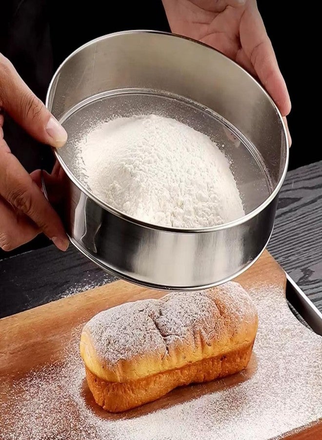 Anphly 60 Mesh Stainless Steel Flour Sieve, Circular Filter Screen, Used For Baking Cakes And Pastries, Diameter 6 Inches - Image 4