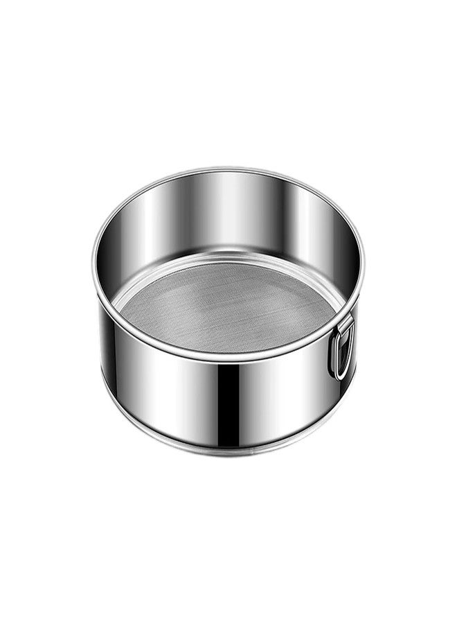 Anphly 60 Mesh Stainless Steel Flour Sieve, Circular Filter Screen, Used For Baking Cakes And Pastries, Diameter 6 Inches - Image 1