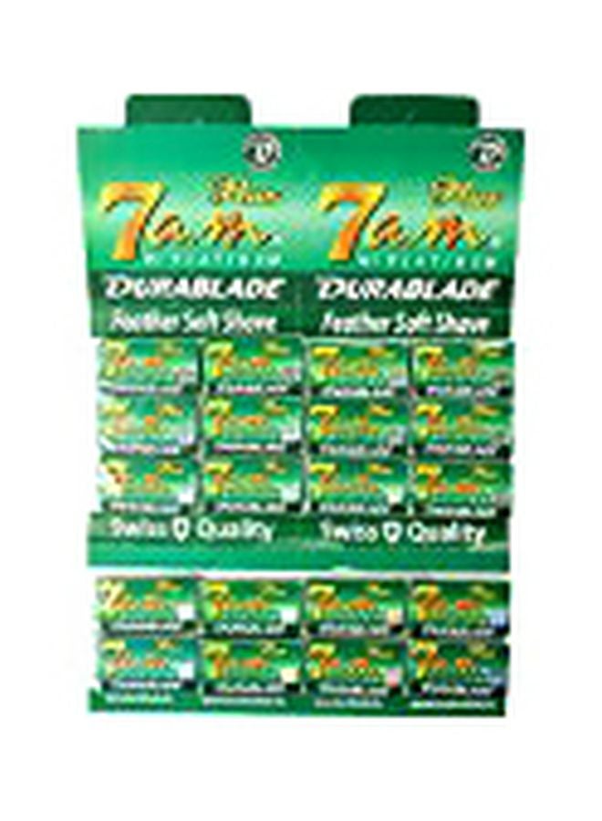 7 A.M. 100 7a.m. Platinum Double Edge Safety Razor Blades - Image 2