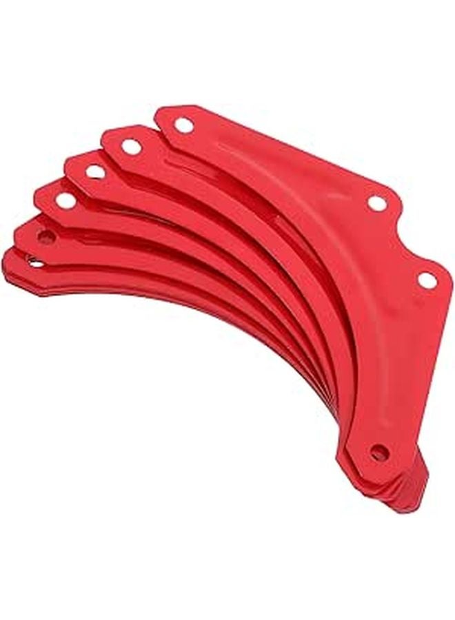 10Pcs Red Triangle Corner Braces Heavy Duty Ladder Reinforcement Brackets Angle Support - Image 1