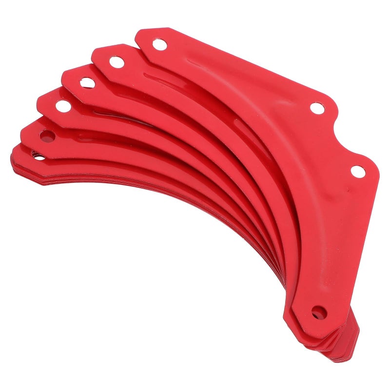 10Pcs Red Triangle Corner Braces Heavy Duty Ladder Reinforcement Brackets Angle Support - Image 2