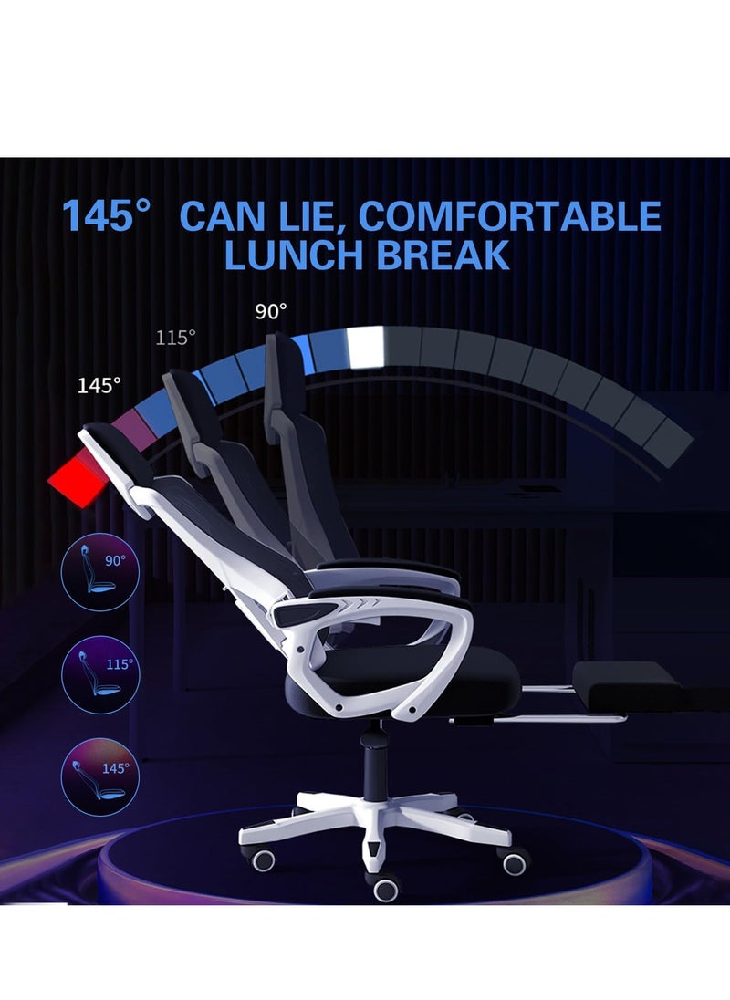 0TO1 TECH - Office Chair, Swivel Breathable Mesh Chair, Thickened Seat Cushion, High Back Tilt Function, Gaming Chair for Home and Office - Image 1