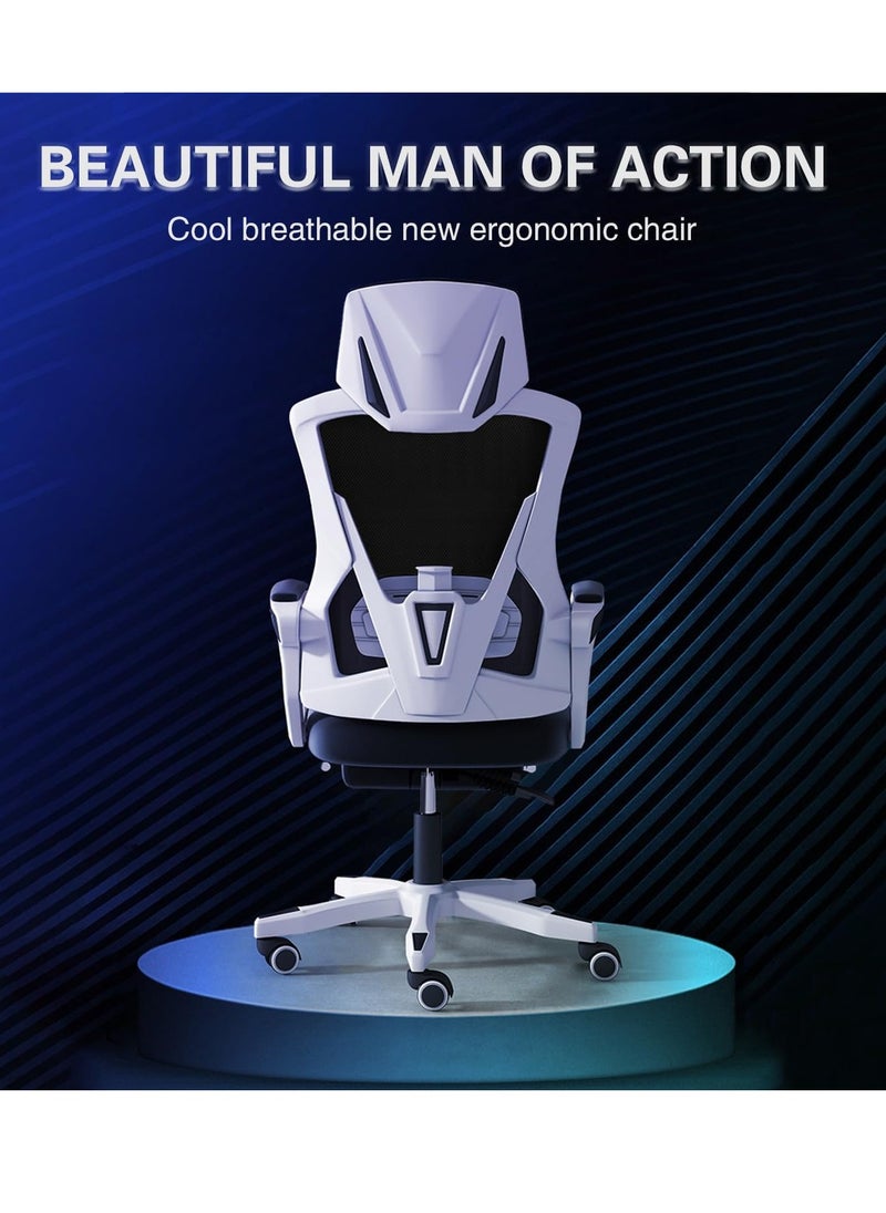 0TO1 TECH - Office Chair, Swivel Breathable Mesh Chair, Thickened Seat Cushion, High Back Tilt Function, Gaming Chair for Home and Office - Image 1