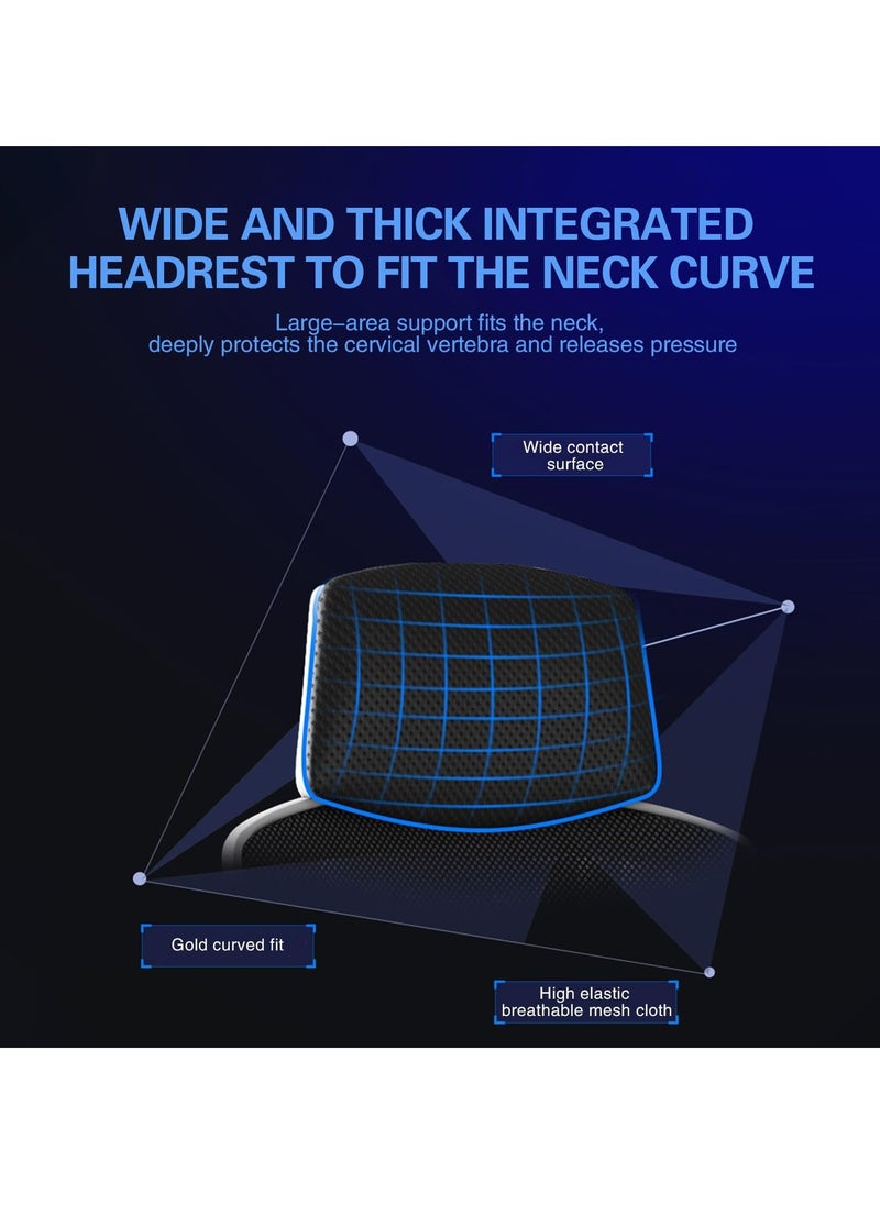 0TO1 TECH - Office Chair, Swivel Breathable Mesh Chair, Thickened Seat Cushion, High Back Tilt Function, Gaming Chair for Home and Office - Image 1