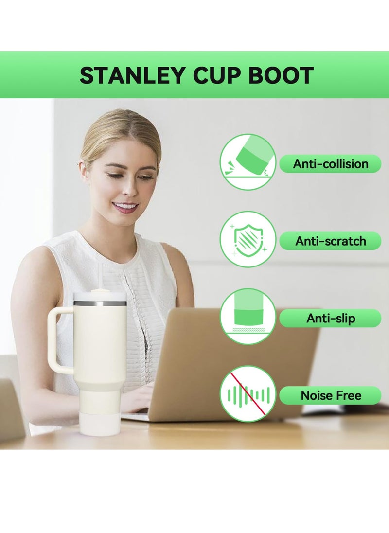 sokany - 2 Pieces for Boot, Silicone Bottom for Cup Boot, 40oz for Boot 12-24oz for Tumbler Accessories for Stanley Cup Accessories, Avoid Scratches Noise (Clear) - Image 1