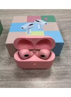 SHOPI InPods Pro Wireless Bluetooth Earphone In Ear Earbuds Smart Touch Stereo Headphones Macaron TWS Bluetooth 5.0 Sports Gaming Headset For IOS Android Phone Huawei Xiaomi Samsung OPPO Vivo - PINK  - Image 4
