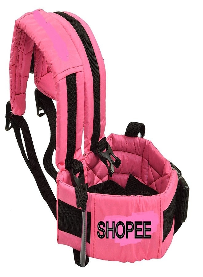SHOPEE Branded Two Wheeler Safety SEAT Belt - Scooter/Bike/Car/Double Buckles/Adjustable/Front Standing/Seated Behind (Black Color) - Image 1