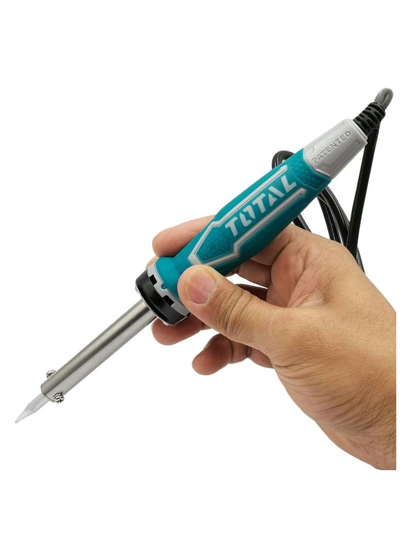 TOTAL High Quality Straight Electric Soldering Iron Electronics Repairing Soldering Iron 60W Tip Head 220-240V 50/60Hz TET1606-8  - Image 2