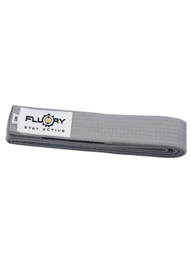 FLUORY BJJ Kids Belt, Brazilian Jiu Jitsu Belts Made of 100% Cotton, Grey, M1 - Image 2