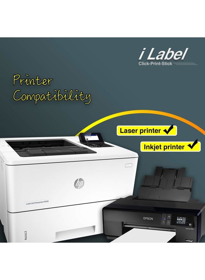 BETCKEY iLable Self Adhesive Name, Address, Mailing & Barcode Labels for Laser & Inkjet Printers [100 Sheets, 2000 Labels] - Image 5