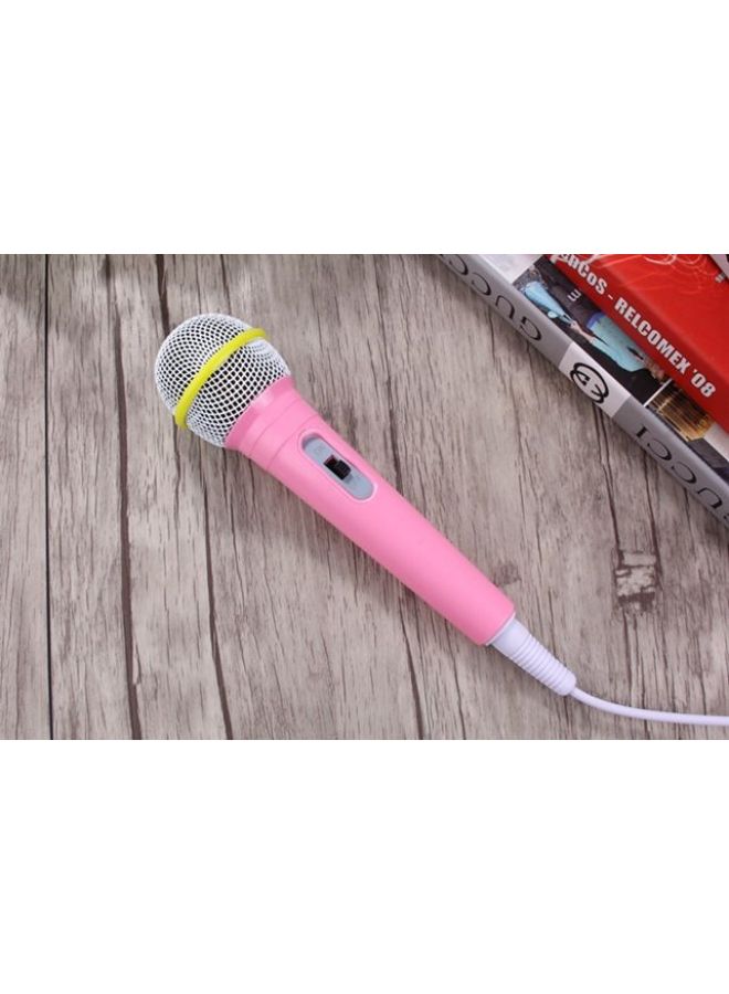 Children's Wired Microphone Early Education Robot Story Machine 3.5mm Special Audio Microphone Enlightenment Learning Video-Color:Pink 3.5mm-Specifications:1  - Image 1