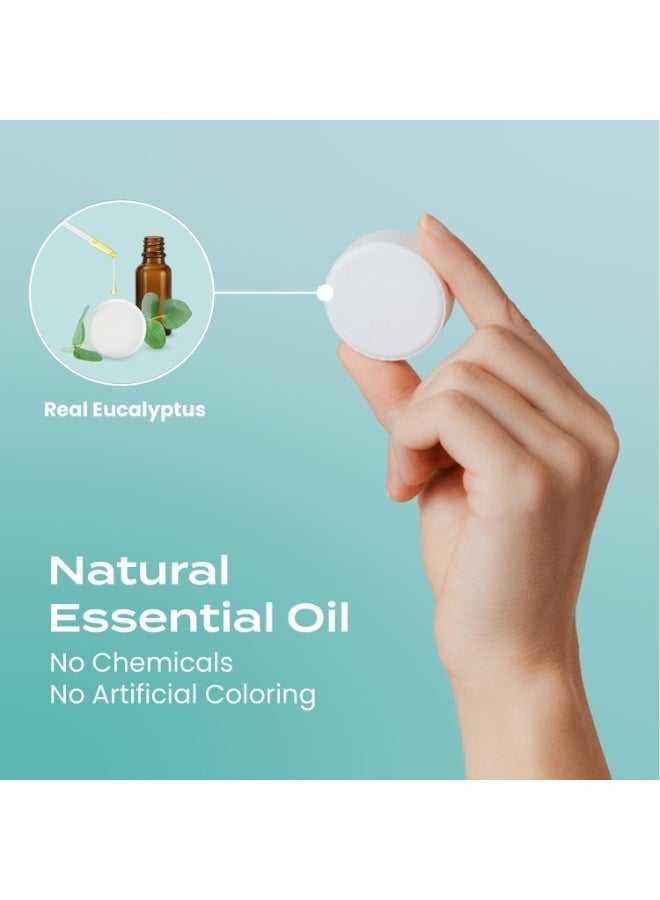 أقراص الاستحمام العطرية بودي ريستور مجموعة من خمسة عشر قرصًا – مناسبة لهدايا عيد الميلاد للرجال، وهدايا أعياد الميلاد للنساء، وهدايا ألعاب الفيل الأبيض، للاسترخاء والعناية الذاتية – برائحة الكينا. - Image 2