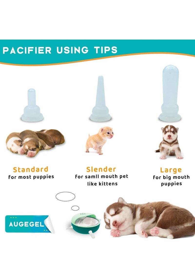 Cool Baby Feeder, Silicone Puppy Feeder with Pacifier Suitable for Cats, Dogs, Rabbits,Lambs (green) - Image 2