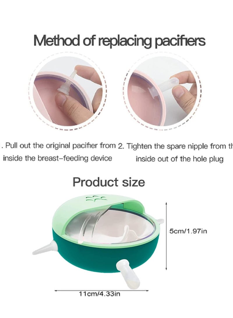 Cool Baby Feeder, Silicone Puppy Feeder with Pacifier Suitable for Cats, Dogs, Rabbits,Lambs (green) - Image 3