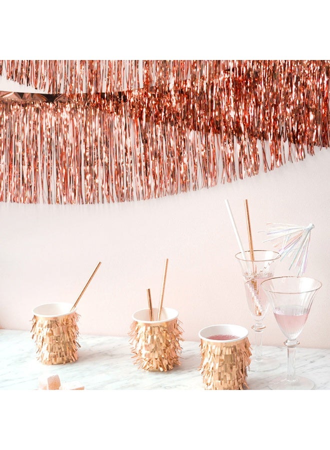 Anna 30*200cm Birthday Party Backdrop Decorations – 6 Pack Glossy Tinsel Curtain Banners - Image 2