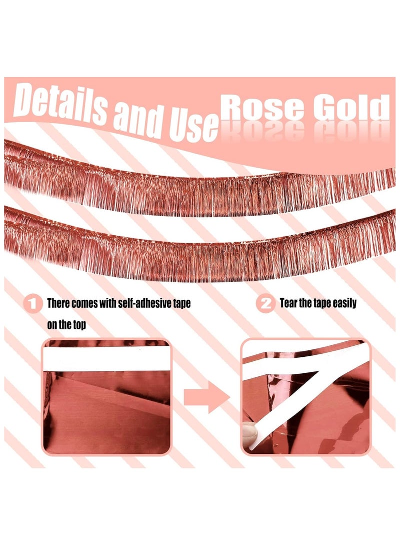 Anna 30*200cm Birthday Party Backdrop Decorations – 6 Pack Glossy Tinsel Curtain Banners - Image 4