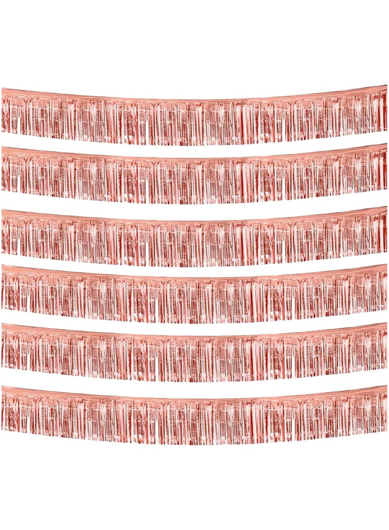 Anna 30*200cm Birthday Party Backdrop Decorations – 6 Pack Glossy Tinsel Curtain Banners - Image 1