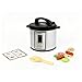 Joyano 15PCs Wooden Air Fryer18PCs Pressure Cooker Playset for Kids Pretend Cooking Toy with Food Accessories Utensils Montessori Kitchen Role Play Pressure Cooker - Image 2