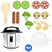 Joyano 15PCs Wooden Air Fryer18PCs Pressure Cooker Playset for Kids Pretend Cooking Toy with Food Accessories Utensils Montessori Kitchen Role Play Pressure Cooker - Image 4