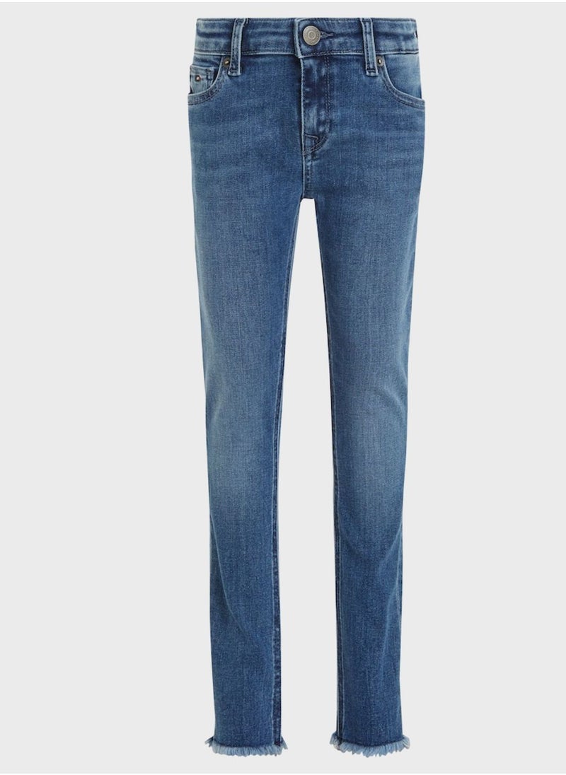 TOMMY HILFIGER - Kids Essential Slim Fit Jeans - Image 1