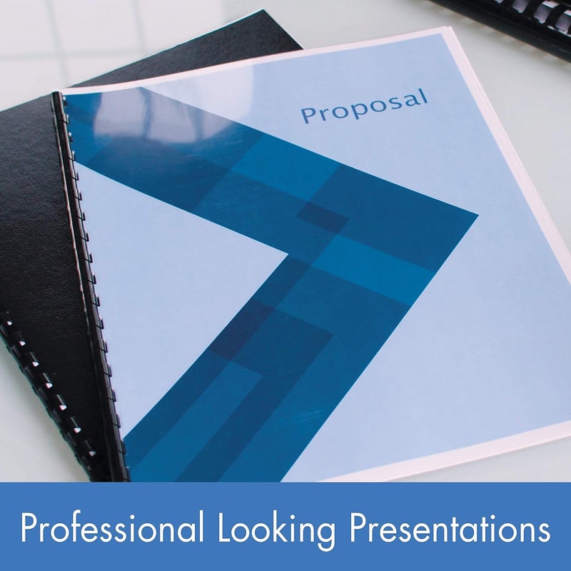 Mead CombBind Binding Spines/Spirals/Coils/Combs, 5/16", 40 Sheet Capacity, Black, 125 Pack (4000131) - Image 3